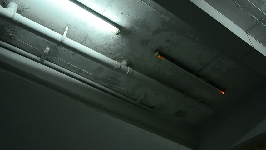 Decline and Flickering of Fluorescent Light