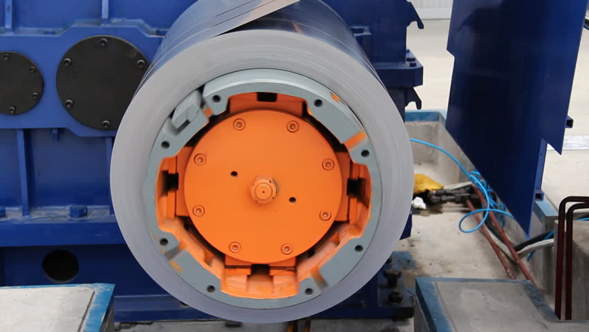 Slit steel sheet (silicon steel) roll take-up turning