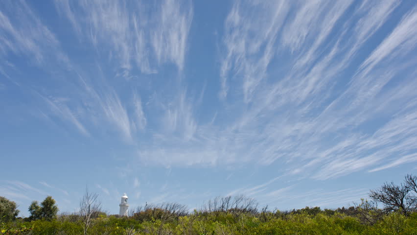 Time Lapse view of the Cape Naturaliste lighthouse, in the Leeuwin-Naturaliste National Park, in the South West of Western Australia.