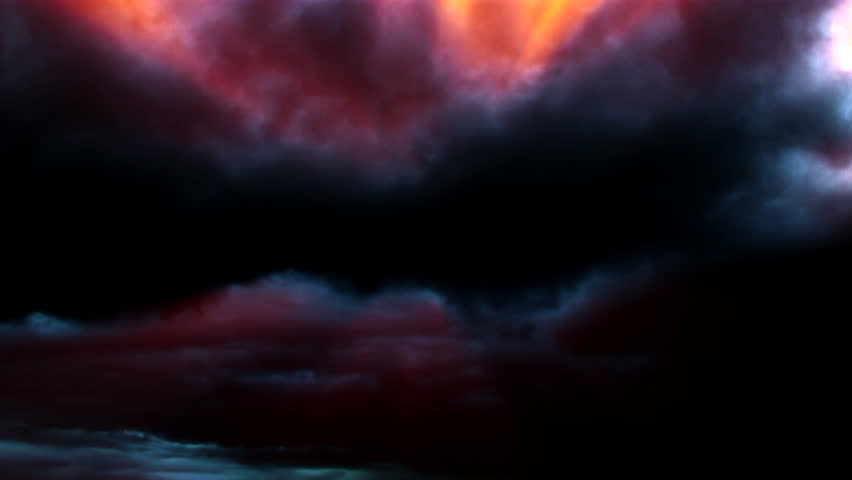 time lapse of stormy polluted sky bad weather