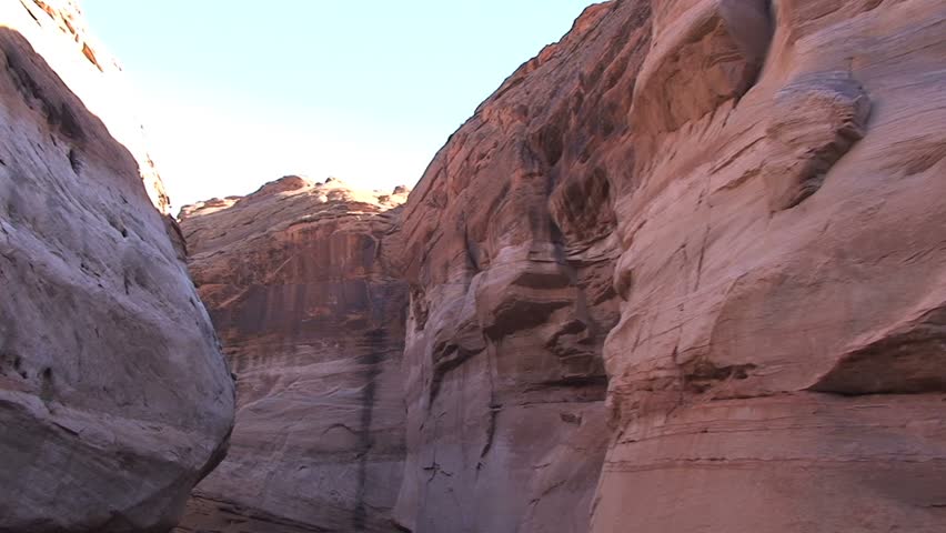 Sandstone Rock Walls in Water along Lake Powell
