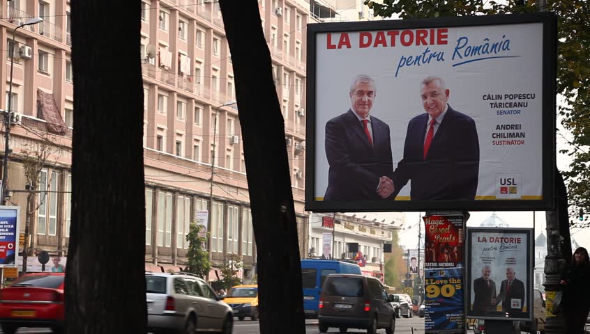 BUCHAREST, ROMANIA â NOVEMBER 9: Electoral campaign has started. Parliamentary elections are to be held on December, 9th, 2012. Competition is going to be tough. November 9, 2012, Bucharest, Romania

