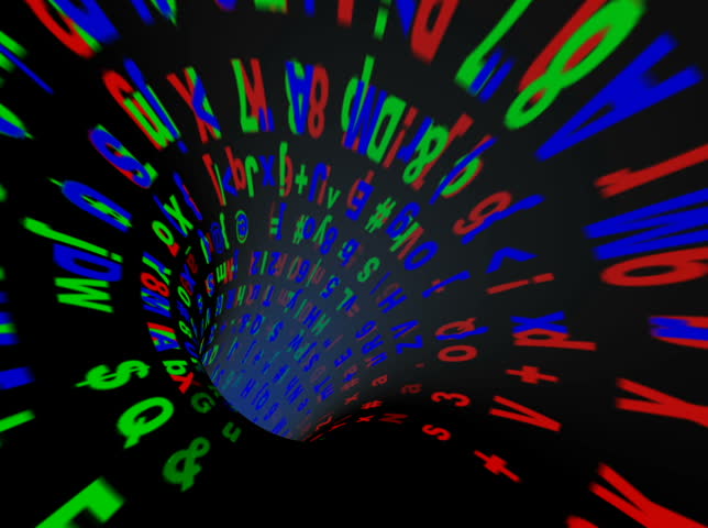 NTSC - Motion 486: Travelling through a tunnel of streaming data (Loop).