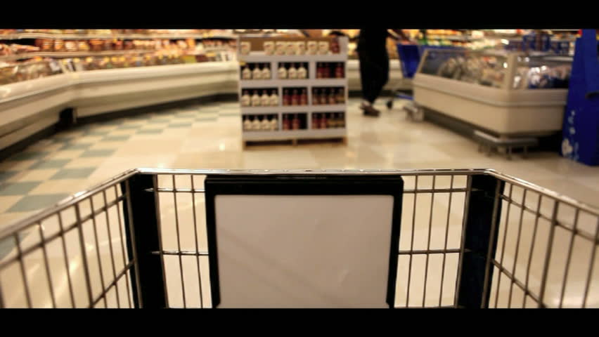 LAKEWOOD, CA - JUNE 1: Stop Motion Time lapse Clip of Grocery Shopping in Lakewood, California June 1 2010