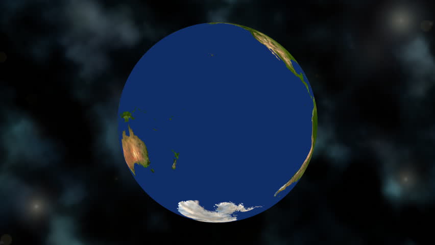 Earth spinning and zooming into Finland