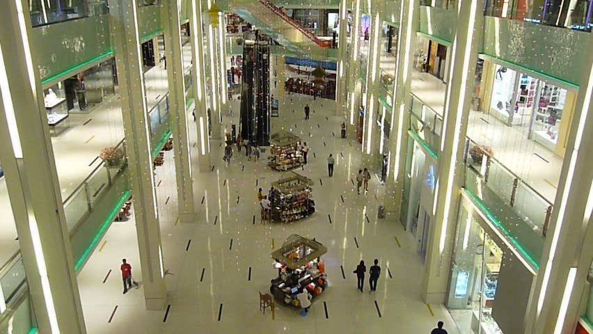 DUBAI, UAE - SEPTEMBER 06: Shoppers at Dubai Mall September 06, 2010 in Dubai, United Arab Emirates. Dubai Mall is one of the largest mall in the world.
