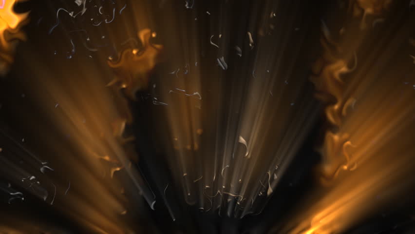 Warm And Hot Orange And Extraordinary Chemical Material Surface streaming With Rays Of Light Within Peaceful Abstract