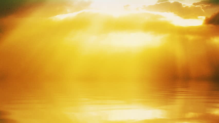 Clouds with reflection in quiet water
