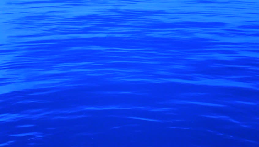 Blue water.