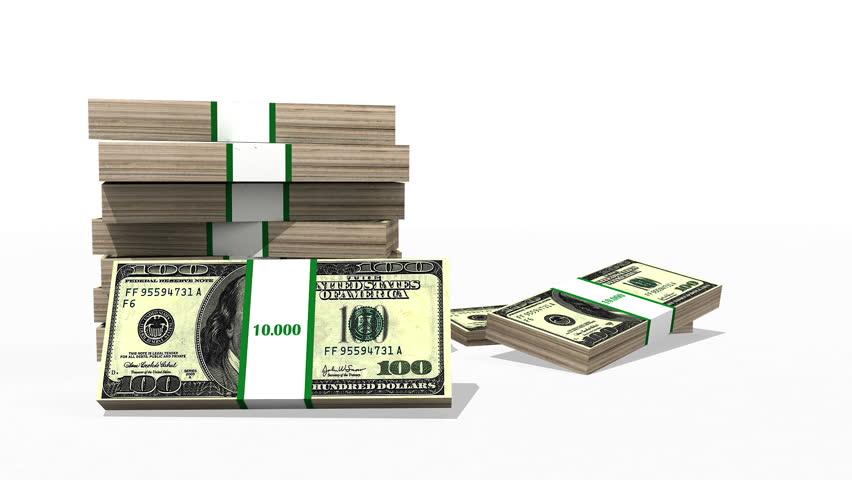 Footage Clip with dollars