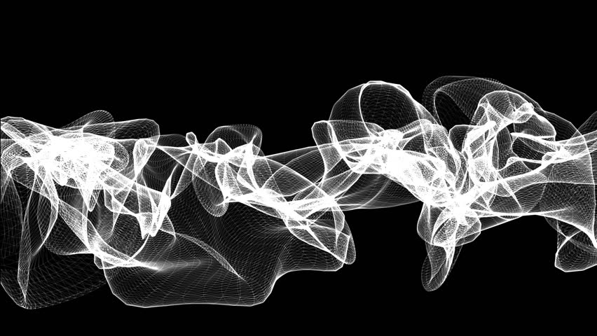 A black and white lines that morphs and deform