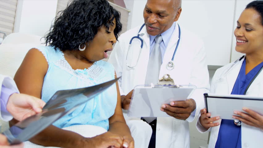 Radiology Staff Talking With Patient