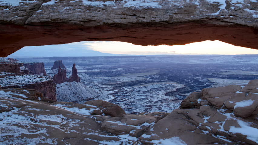 Sunrise at Mesa Arch in Utah's Canyonlands time-lapse