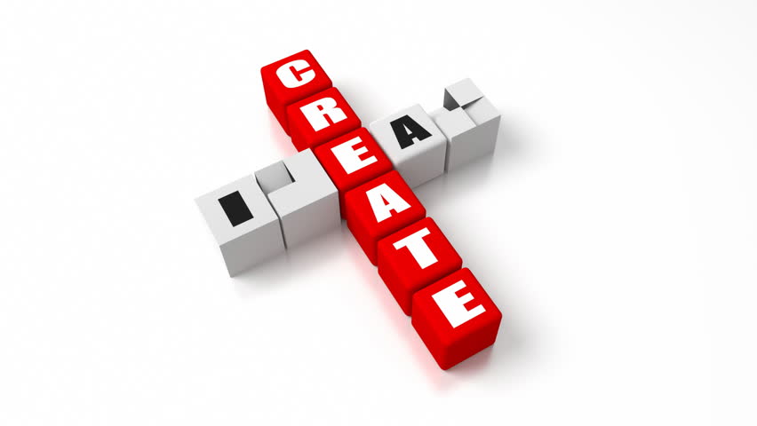Create Ideas crosswords. Part of a business concepts series.