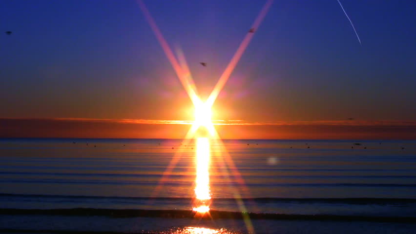 Sunset over the sea 4