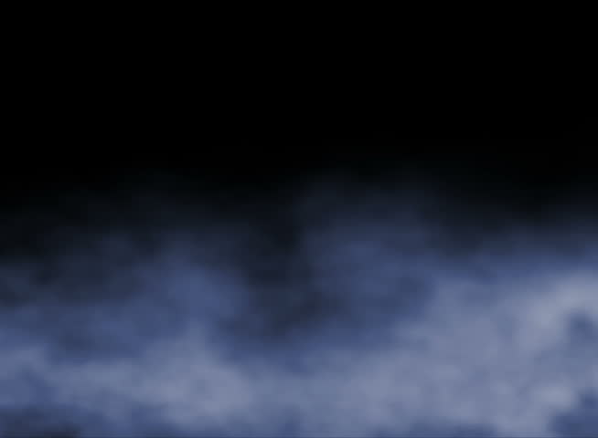 PAL - Blue billowing ground fog swirls and flows across frame (Loop).