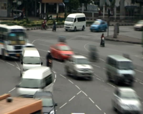 Bangkok street traffic time lapse