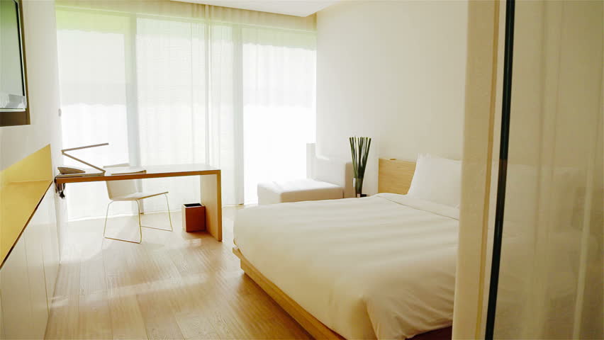 Luxury Apartment Interior. Track shot of a luxury apartment interior