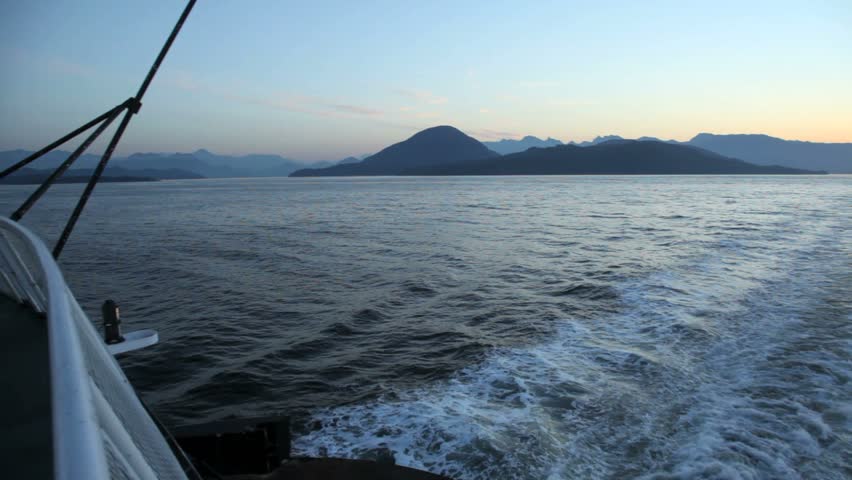 Georgia Strait near Vancouver BC from a BC Ferry.