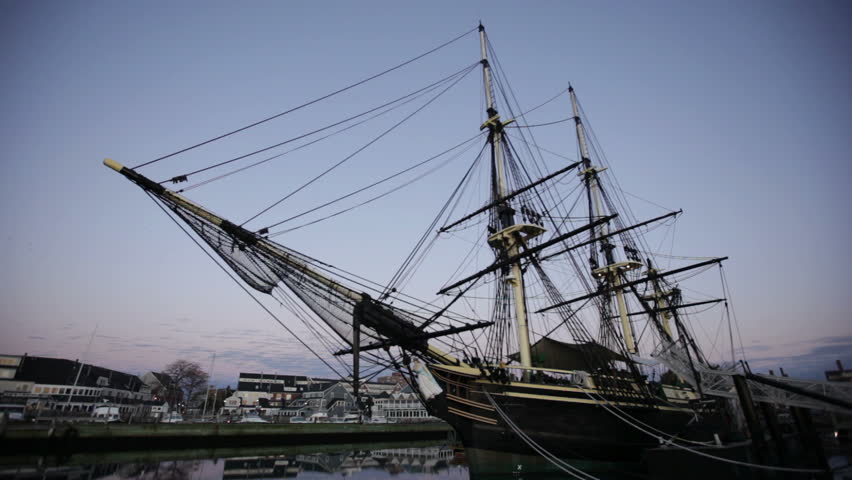 A tall ship in Salem, Massachusetts