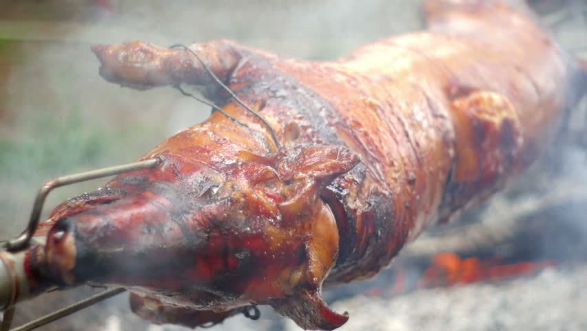 SUPER 35MM CAMERA - Pig on a spit. 