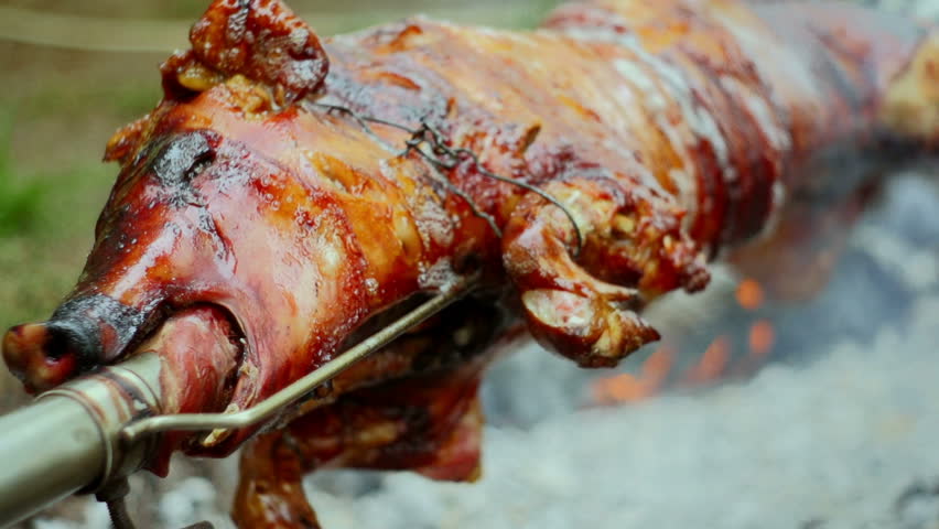 SUPER 35MM CAMERA - Pig on a spit.