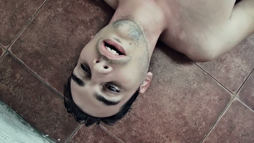 Drunk man on the floor