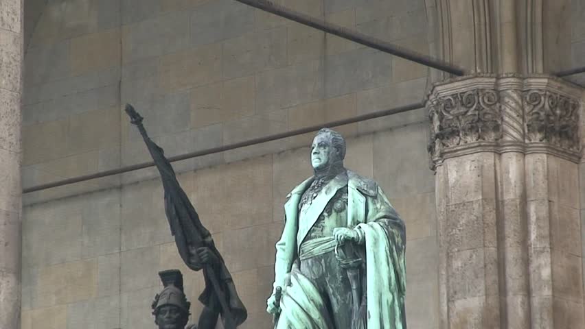MUNICH, GERMANY - CIRCA 2011: Feldherrnhalle in Munich City Center.