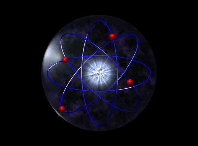 PAL - Motion 623: Electrons encircle an atom nucleus (Loop).