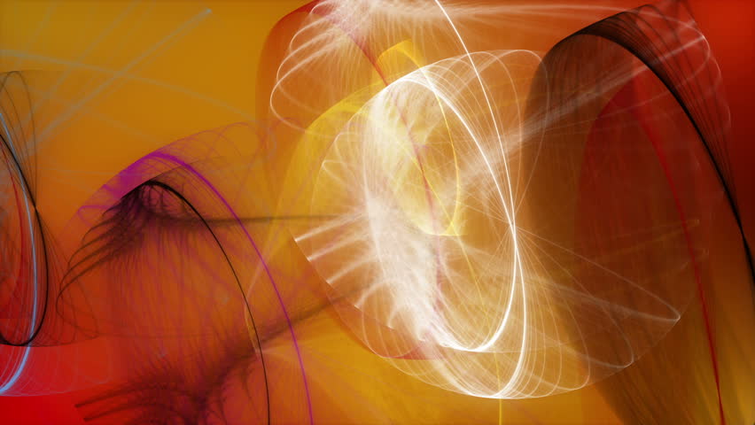 Curiosity - Fractal Spirals Video Background Loop /// Weird and wonderful fractal lines. Warm color scheme. It's up to your imagination how to use this video loop.
