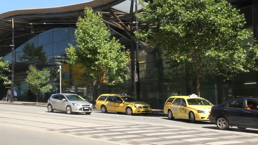 MELBOURNE, AUSTRALIA - December 18 2012: Melbourne's tram system began in 1885 and is the main public transport. The network has 487 trams and is is the largest urban tramway network in the world.
