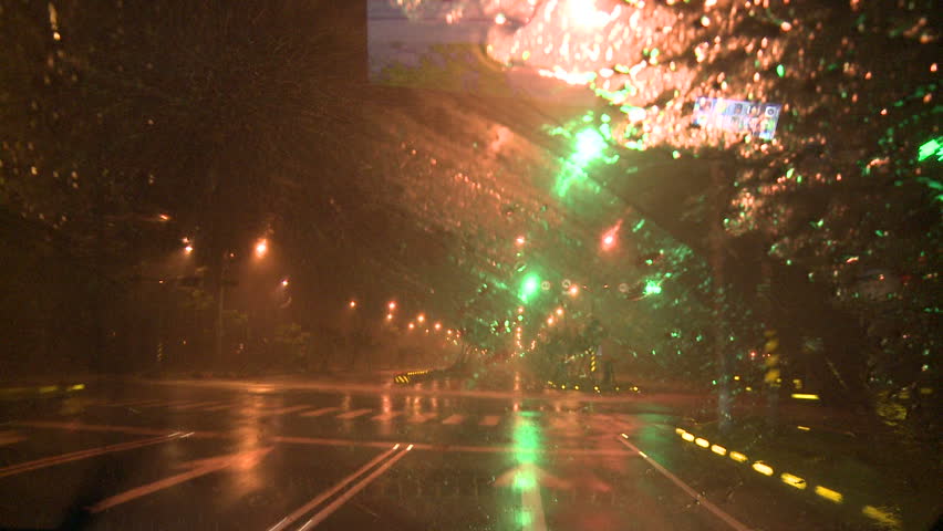 Driving In Severe Hurricane Wind And Rain. Shot in full HD 1920x1080 30p on Sony EX1 XDCAM.