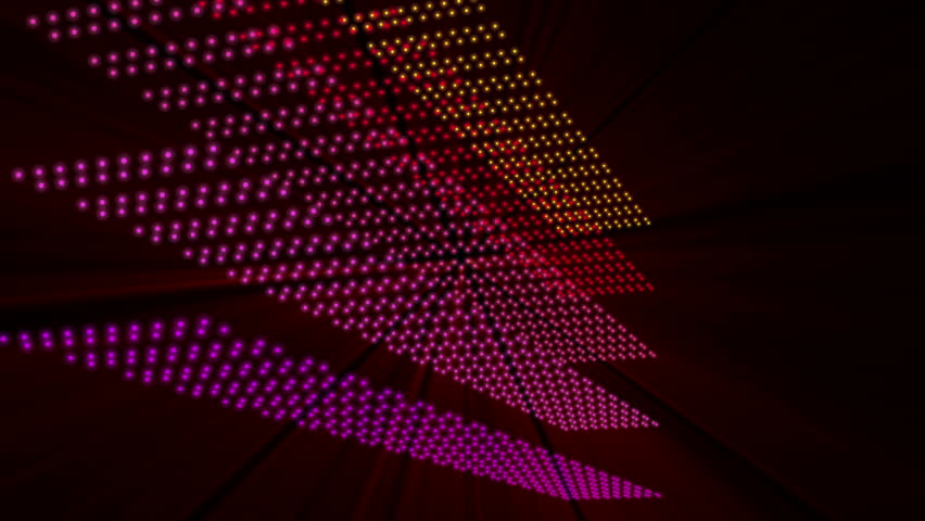 futuristic technology video animation with moving stripe object and lights, loop HD 1080p