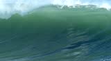 A Big Ocean Wave Breaking in Santa Cruz, California.  Filmed in Slow Motion at 120 fps.