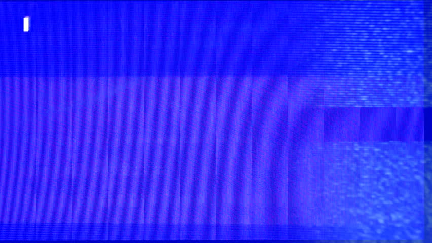 fatal error, data on computer screen