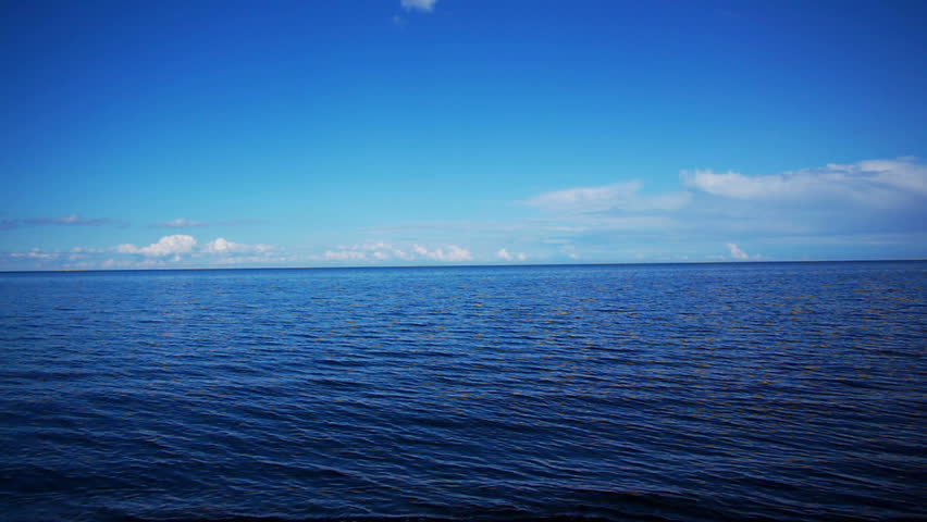 Sea view to horizon high definition video