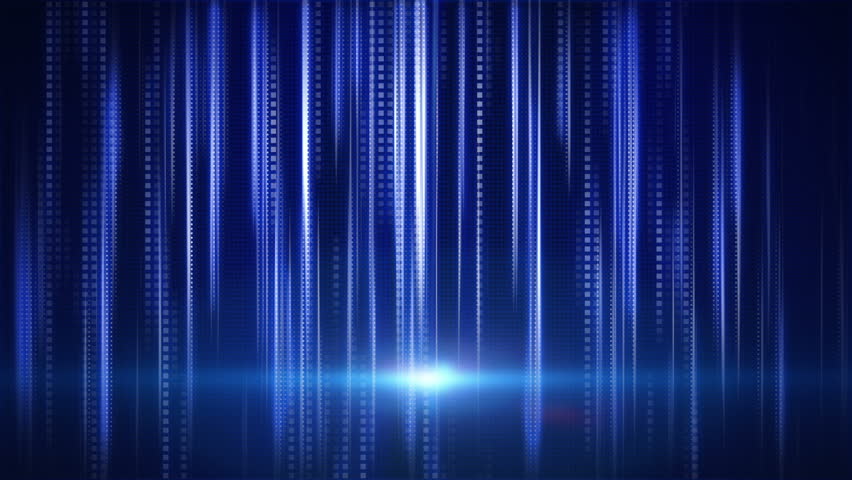 blue stripes and squares tech background loop