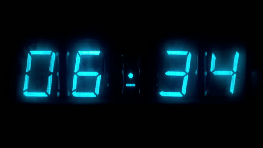 numerical digital display made from an LED clock counter
