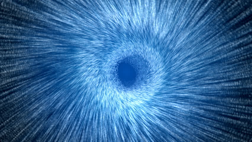 very fast flight through the tunnel made of zillions points, easy to loop, motion blur, HD1080p