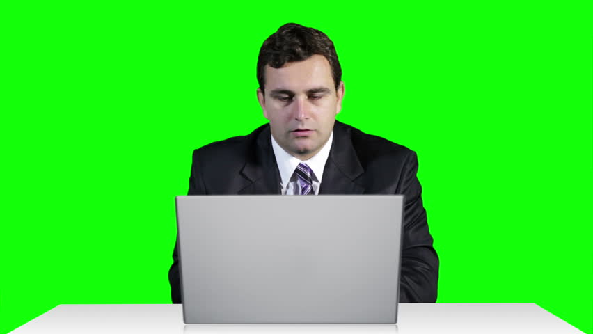 Young Businessman Overwork Table Computer Greenscren 19

Footage was shot against green screen and is keyed out.
The bg is pure green removing it is easy
Green spills are removed