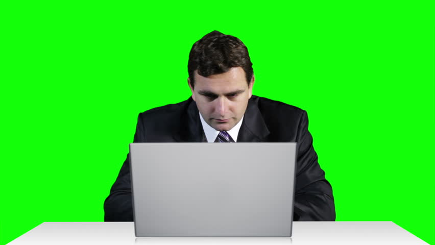 Young Businessman Overwork Table Computer Greenscren 17

Footage was shot against green screen and is keyed out.
The bg is pure green removing it is easy
Green spills are removed