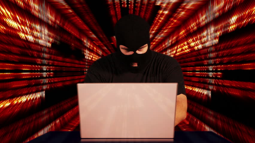 Hacker Working Table Fails Tunnel BG 4