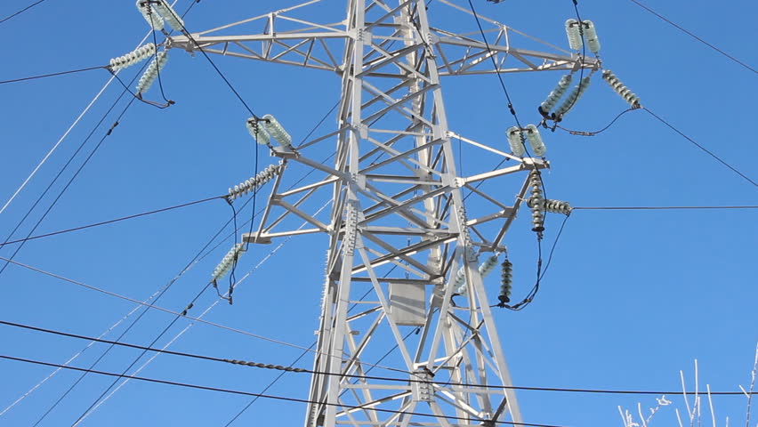 High voltage towers, insulators 