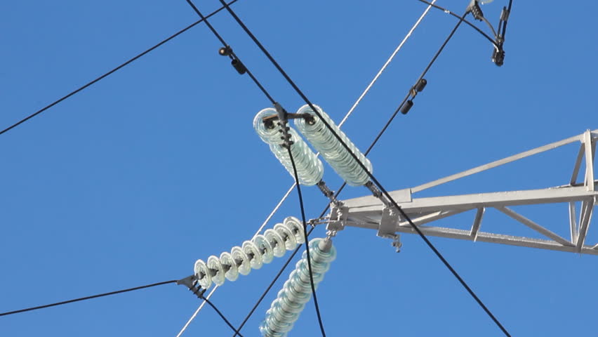 High voltage towers, insulators 