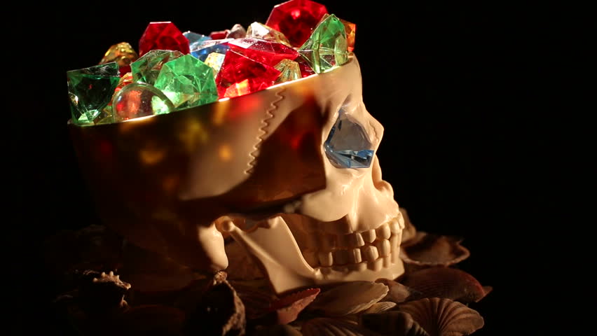 Ukraine. Kiev 09.02.2013. Skull and treasure.