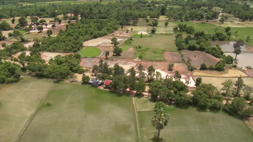 Aerial of farmland