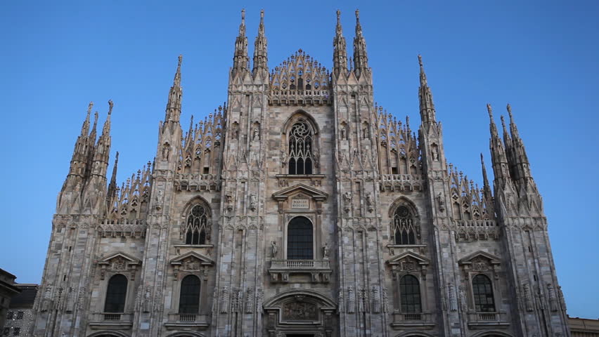 Milan Cathedral (Duomo di Milano), Duomo Square (Piazza del Duomo), Italy