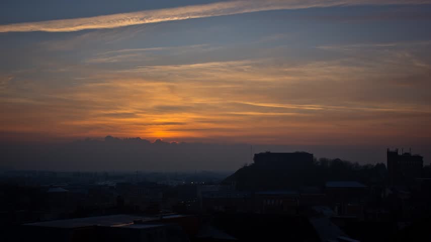 Cityscape Sunset Timelapse