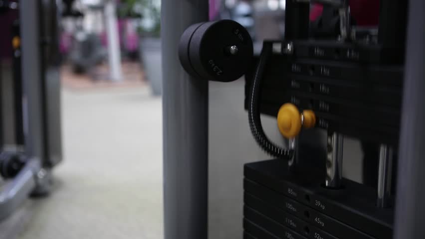 diverse equipment and machines at the gym room