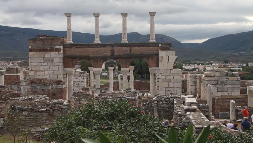 Ruins of Saint John basilica in Selcuk, Turkey